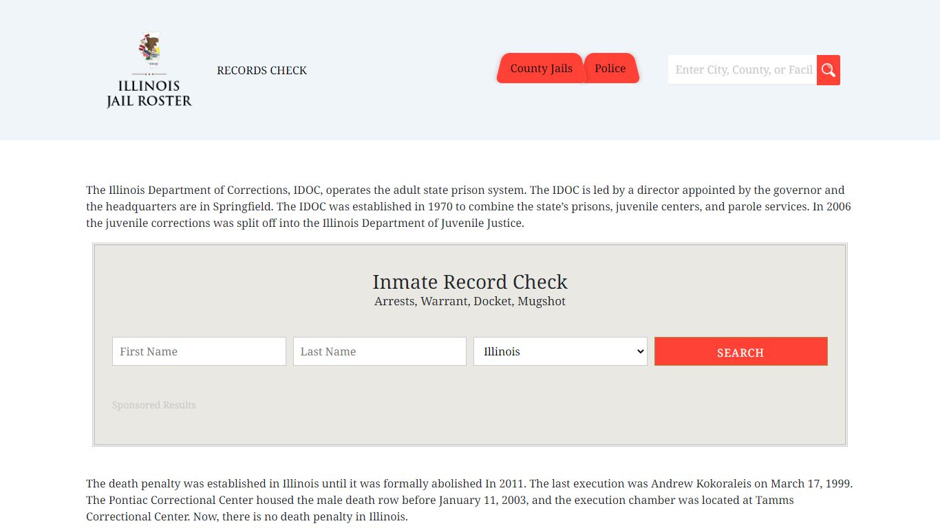 McHenry County Jail | Jail Roster Search