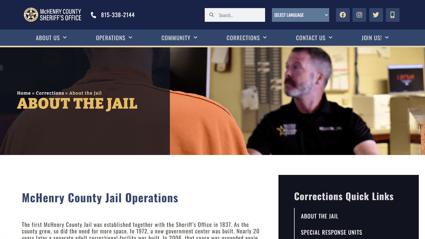 McHenry County Jail History & Accreditation